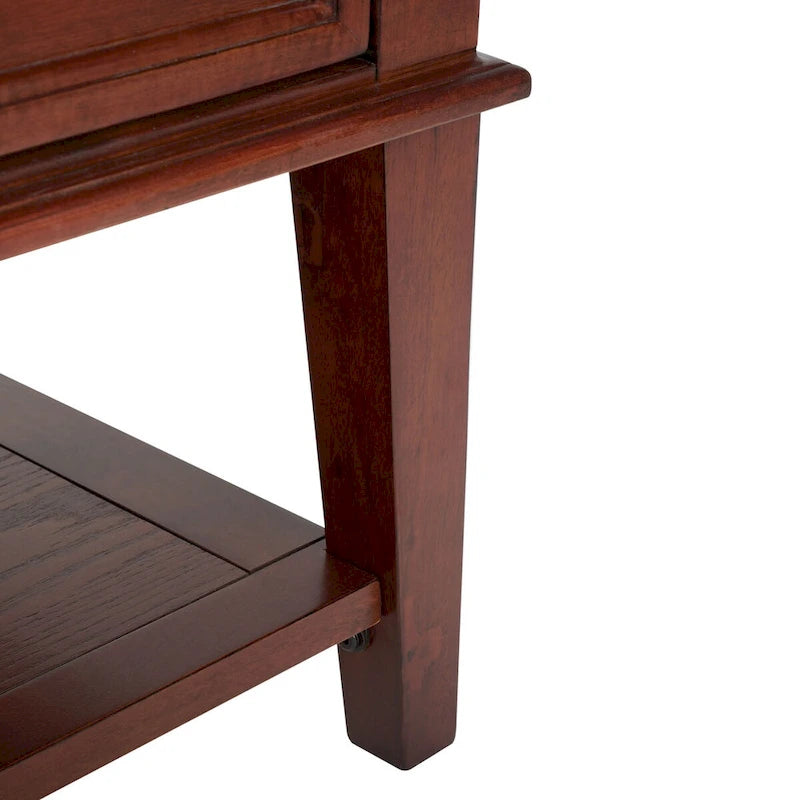 Tressie Sepia Traditional Rectangle Coffee Table - 54 x 23.6 x 19.3 - 54Wx24Dx19H