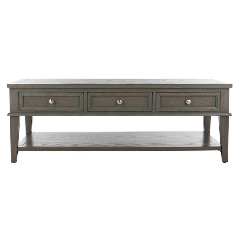 Tressie Sepia Traditional Rectangle Coffee Table - 54 x 23.6 x 19.3 - 54Wx24Dx19H
