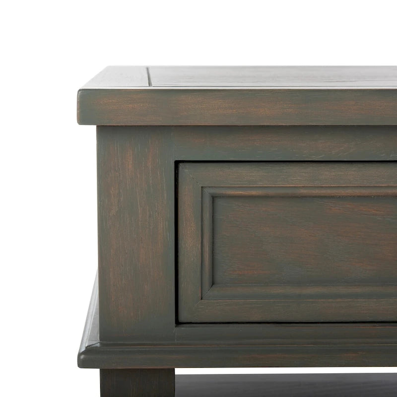Tressie Sepia Traditional Rectangle Coffee Table - 54 x 23.6 x 19.3 - 54Wx24Dx19H