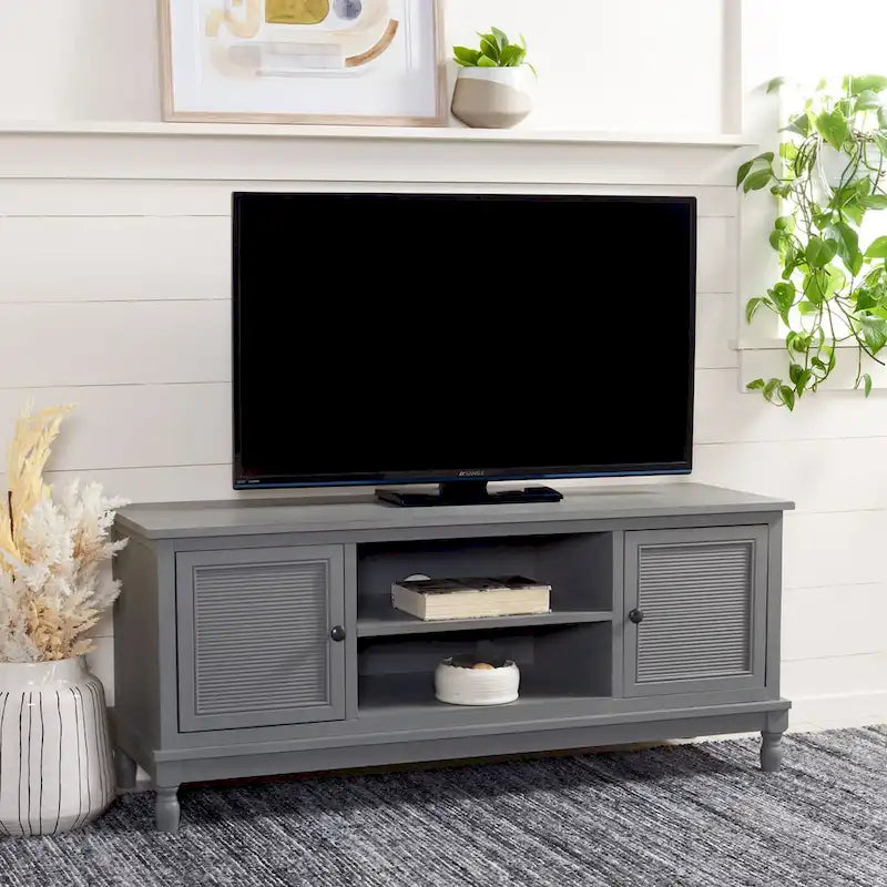 Ashlea 2 Door 1 Shelf Media Stand - 47 W x 16 D x 20 H - 47Wx16Dx20H