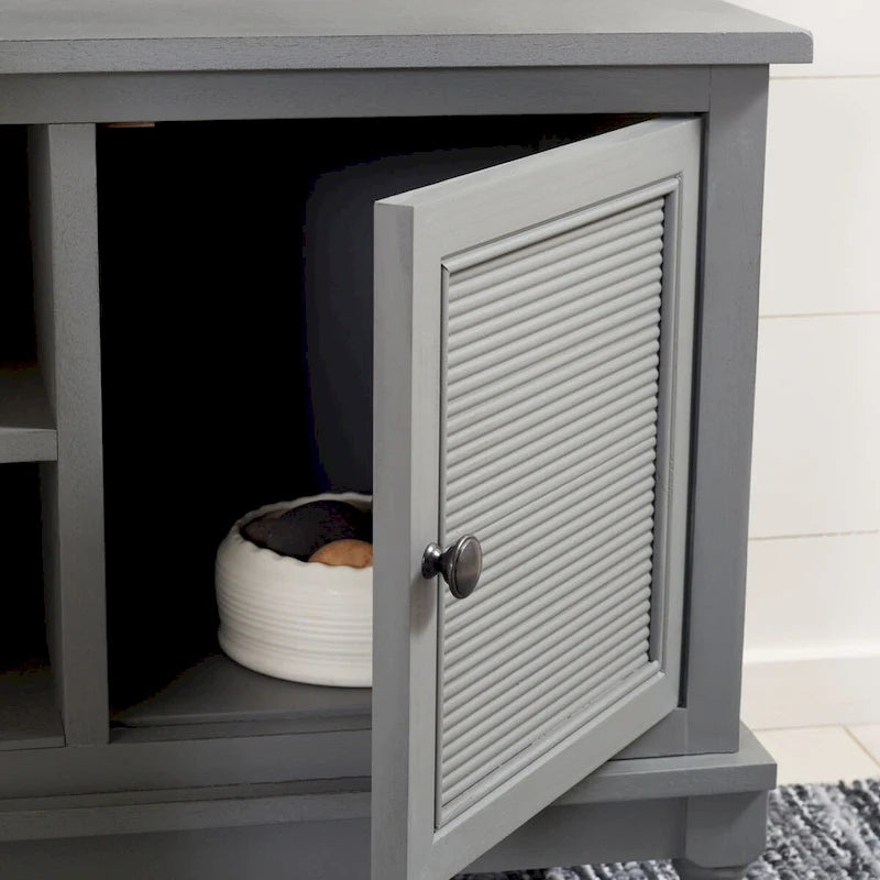 Ashlea 2 Door 1 Shelf Media Stand - 47 W x 16 D x 20 H - 47Wx16Dx20H
