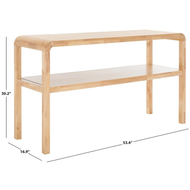 Maybell 2-Tier Console Table - 32 W x 15 D x 30 H - 53Wx17Dx30H