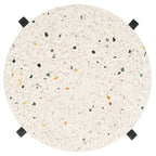 Morgana Round Marble Top Drink Table (Fully Assembled) - 11 In. W x 11 In. D x 26.5 In. H - 11Wx11Dx27H