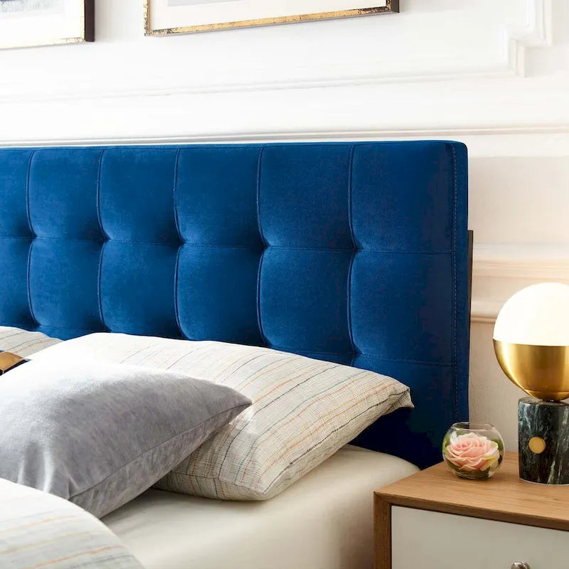 Copper Grove Windsheim King-size Tufted Velvet Headboard