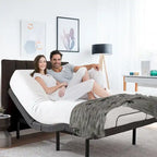 Adjustable Massaging Bed Frame Base with Wireless Remote