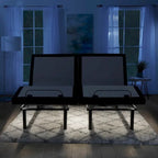 Adjustable Massaging Bed Frame Base with Wireless Remote