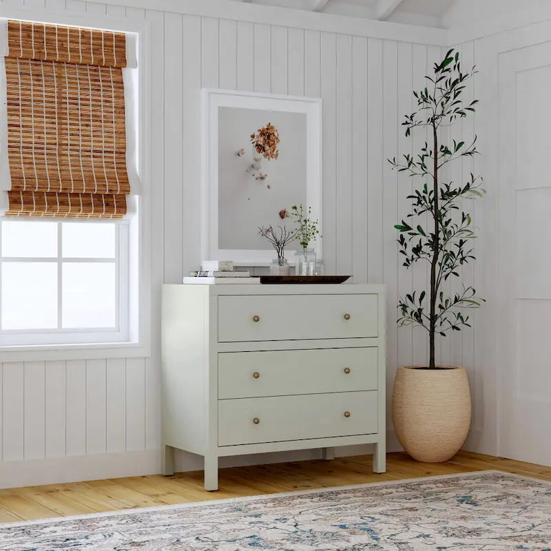 Nora 3-Drawer Wood Dresser