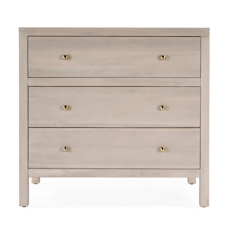 Nora 3-Drawer Wood Dresser