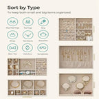 Jewelry Box with Glass Window - 6.1D x 10.3W x 12.6H
