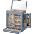 Jewelry Box with Glass Window - 6.1D x 10.3W x 12.6H