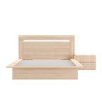 Malibu 3-Piece Bedroom Set with Bed, Headboard, and Nightstand