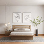 Malibu 3-Piece Bedroom Set with Bed, Headboard, and Nightstand