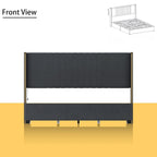 LED Platform Bed with Storage Drawer - Contemporary Bedroom Furniture