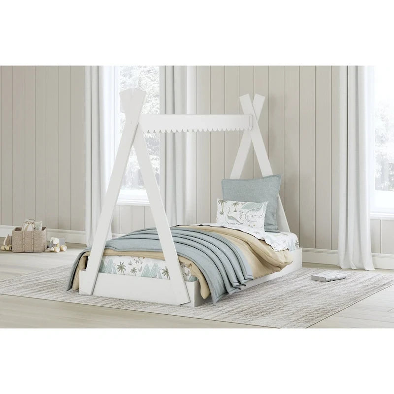  Hallityn White Twin Tent Bed