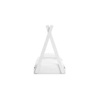 White Single Tent Bed Frame for Kids