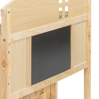 Full-size Floor Beds with Bookcases and Blackboards for Kids