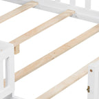 Full-size Floor Beds with Bookcases and Blackboards for Kids