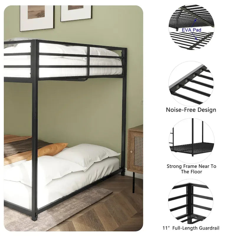 Full over Full Bunk Black