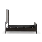 Nyx Modern Espresso Solid Wood Panel Bed
