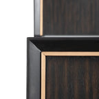 Nyx Modern Espresso Solid Wood Panel Bed