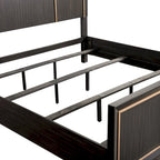 Nyx Modern Espresso Solid Wood Panel Bed