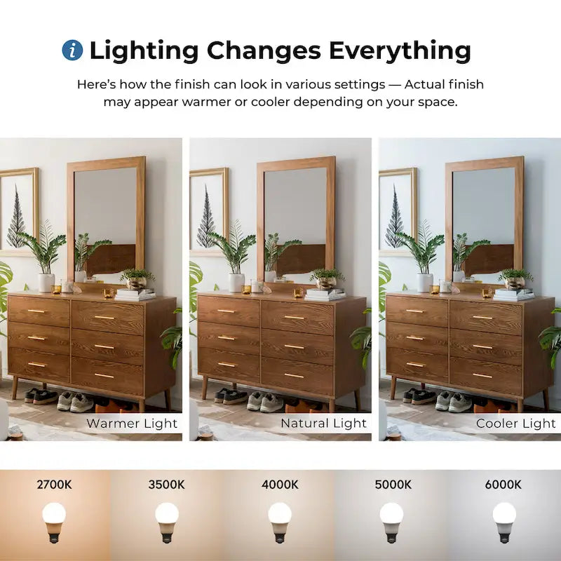 Beau Midcentury Walnut 2-Piece Dresser and Mirror Set