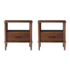 Middlebrook Designs Mid-Century Modern Solid Wood Spindle Nightstand (Set of 2)