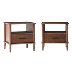 Middlebrook Designs Mid-Century Modern Solid Wood Spindle Nightstand (Set of 2)