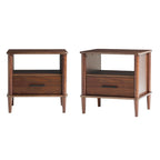 Middlebrook Designs Mid-Century Modern Solid Wood Spindle Nightstand (Set of 2)