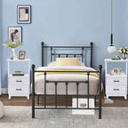 Royalcraft's 2-Drawer White Wooden Nightstands Storage Cabinet