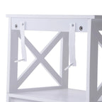 Royalcraft's 2-Drawer White Wooden Nightstands Storage Cabinet