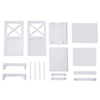 Royalcraft's 2-Drawer White Wooden Nightstands Storage Cabinet