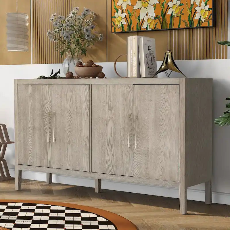 Storage Cabinet Sideboard Wooden Cabinet with Shelves for Living room