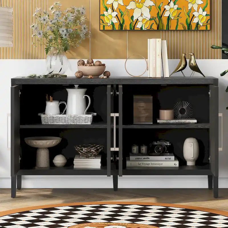 Storage Cabinet Sideboard Wooden Cabinet with Shelves for Living room