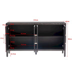 Storage Cabinet Sideboard Wooden Cabinet with Shelves for Living room
