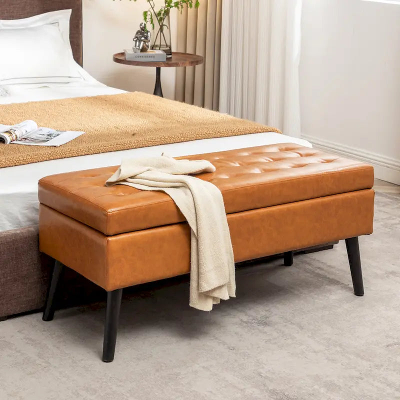 Storage Bench with Storage Bench for Bedroom End of Bed Bench Foot of Bed Bench Entryway Bench Storage Ottoman Bench