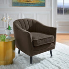 Neath Mid-Century Channel-Tufted Accent Chair with Removable Cushion Cover by  Classic