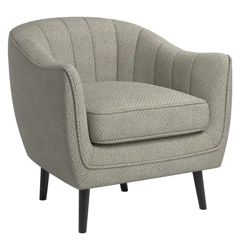 Neath Mid-Century Channel-Tufted Accent Chair with Removable Cushion Cover by  Classic