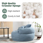 Circular wide living room fabric sofa, balcony homestay lazy sofa chair