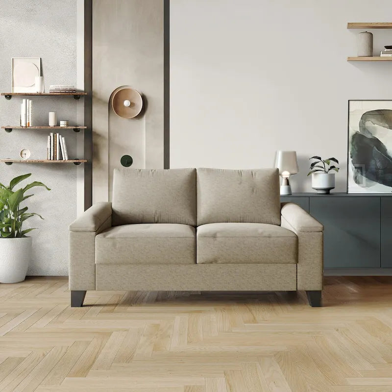 CraftPorch Simple Style Linen Upholstered Loveseat