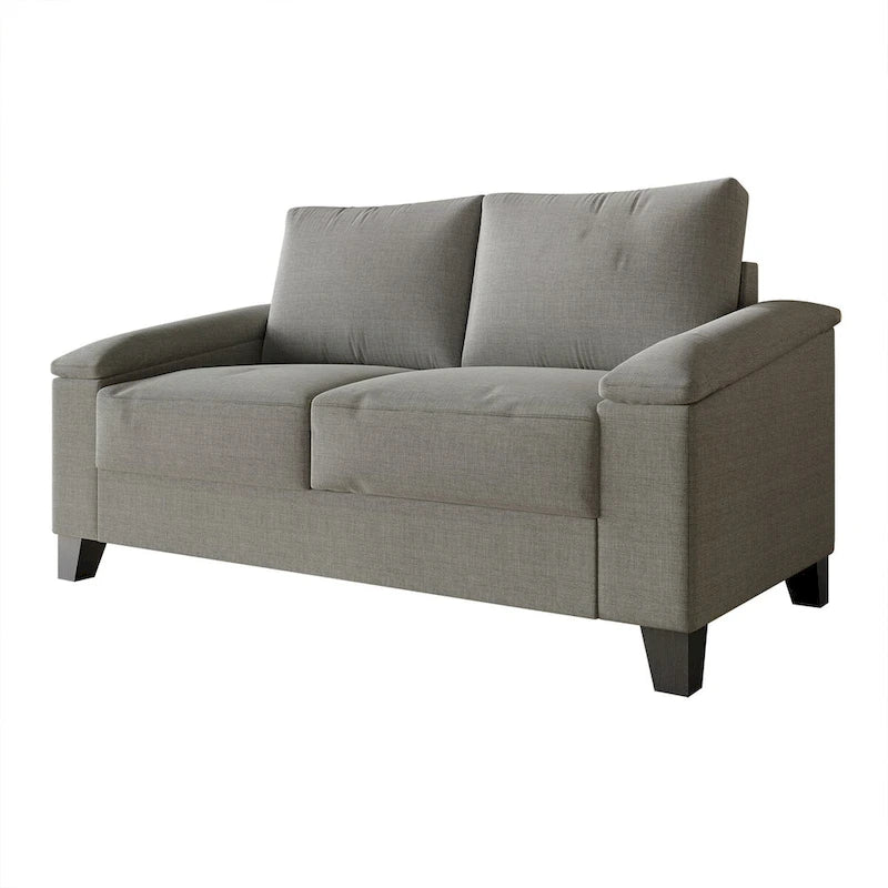 CraftPorch Simple Style Linen Upholstered Loveseat