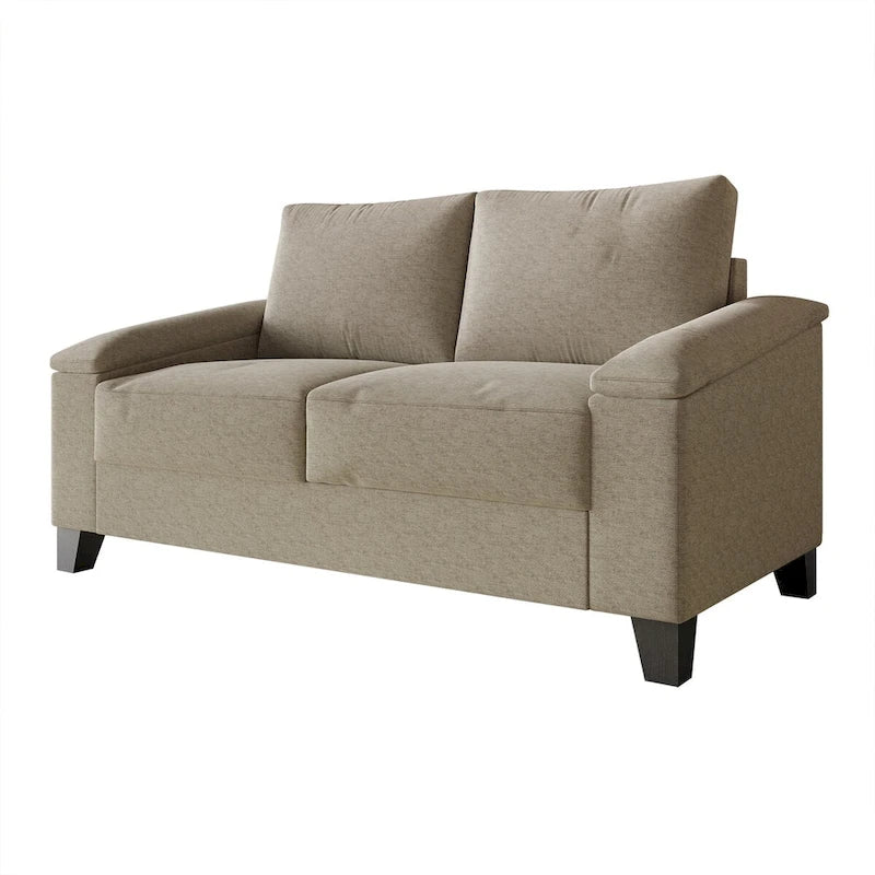 CraftPorch Simple Style Linen Upholstered Loveseat