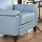 Hydeline Westcott Top Grain Leather Sofa Loveseat and Chair Set with Memory Foam and Springs