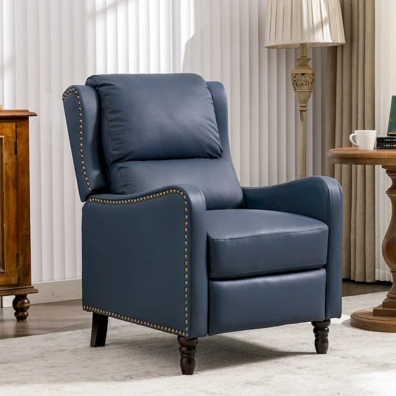 COZYMAN Genuine Leather Recliner Chair Comfortable Chairs for Living Room