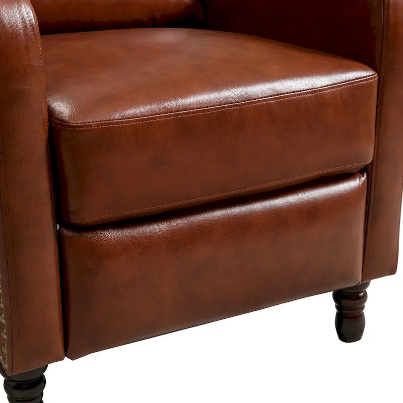 COZYMAN Genuine Leather Recliner Chair Comfortable Chairs for Living Room