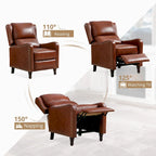 COZYMAN Genuine Leather Recliner Chair Comfortable Chairs for Living Room