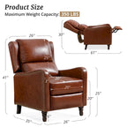 COZYMAN Genuine Leather Recliner Chair Comfortable Chairs for Living Room