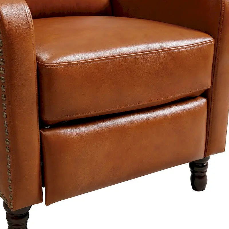 COZYMAN Genuine Leather Recliner Chair Comfortable Chairs for Living Room