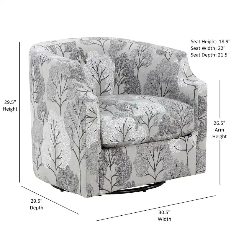 Bentley Swivel Glider Barrel Chair by Greyson Living
