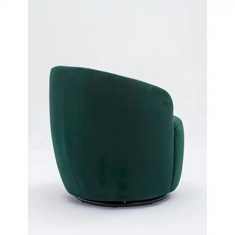 Swivel Accent Chair, Modern Round Vanity Chair for Living Room, Comfy Velvet Barrel Armchair, Small Single Sofa